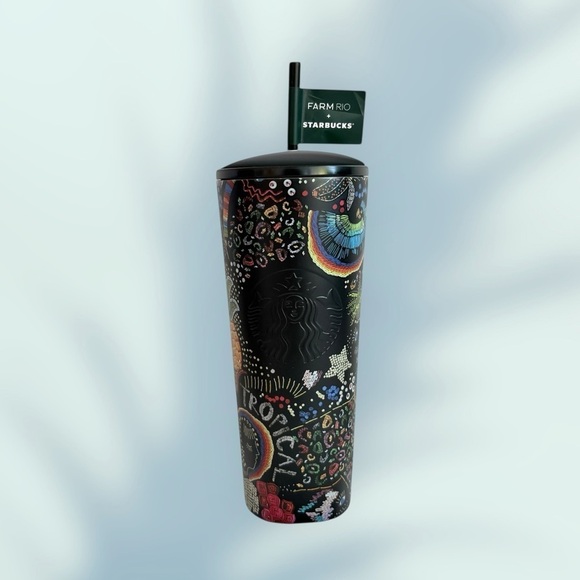 Starbucks Other - Starbucks x Farm Rio Black 24oz Tumbler